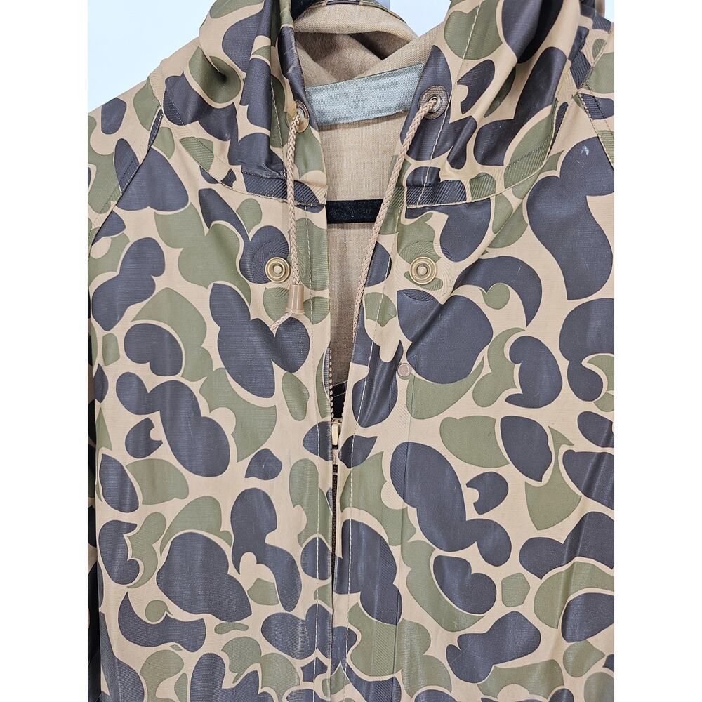 RainWear Jacket Mens Size XL Duck Camouflage Zip Up Hooded Waterproof - Picture 3 of 5